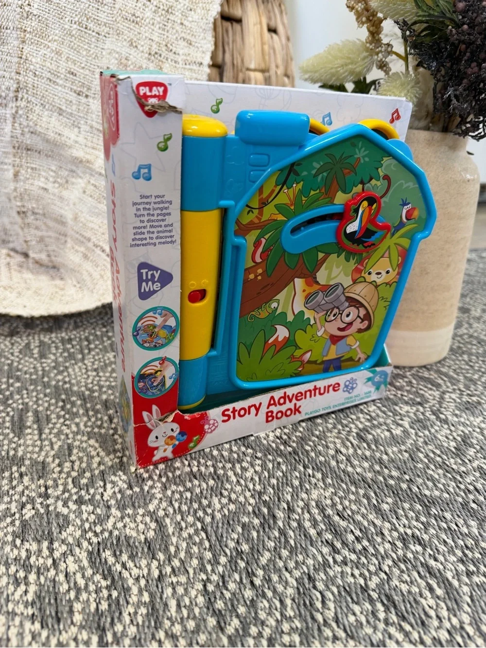 New Baby Toddler Story Adventure Book - Blue & Yellow Interactive Kids Toy